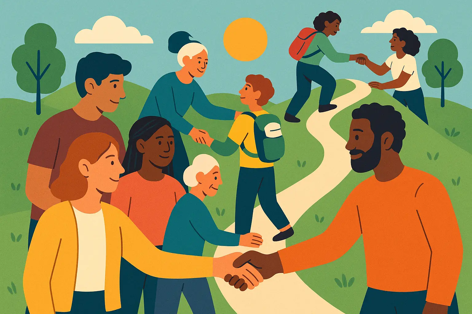 A community of people supporting each other in their journeys
