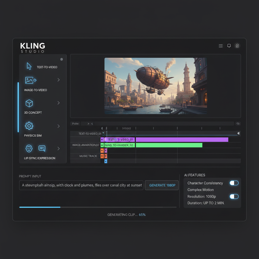 Kling AI feature explanation screenshot