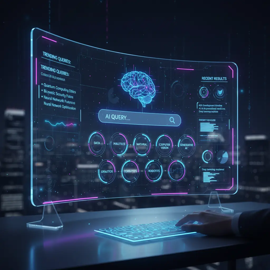 Perplexity AI Search Engine Interface