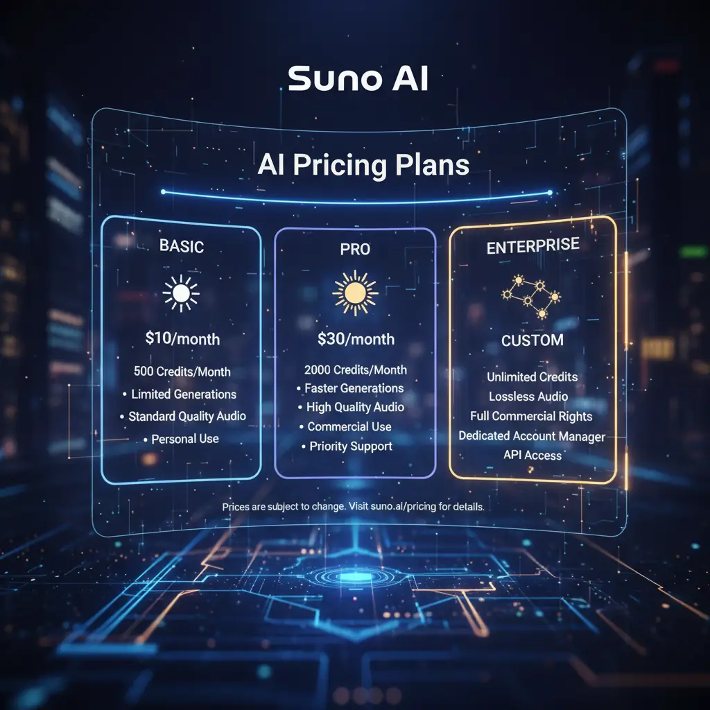 Suno AI pricing