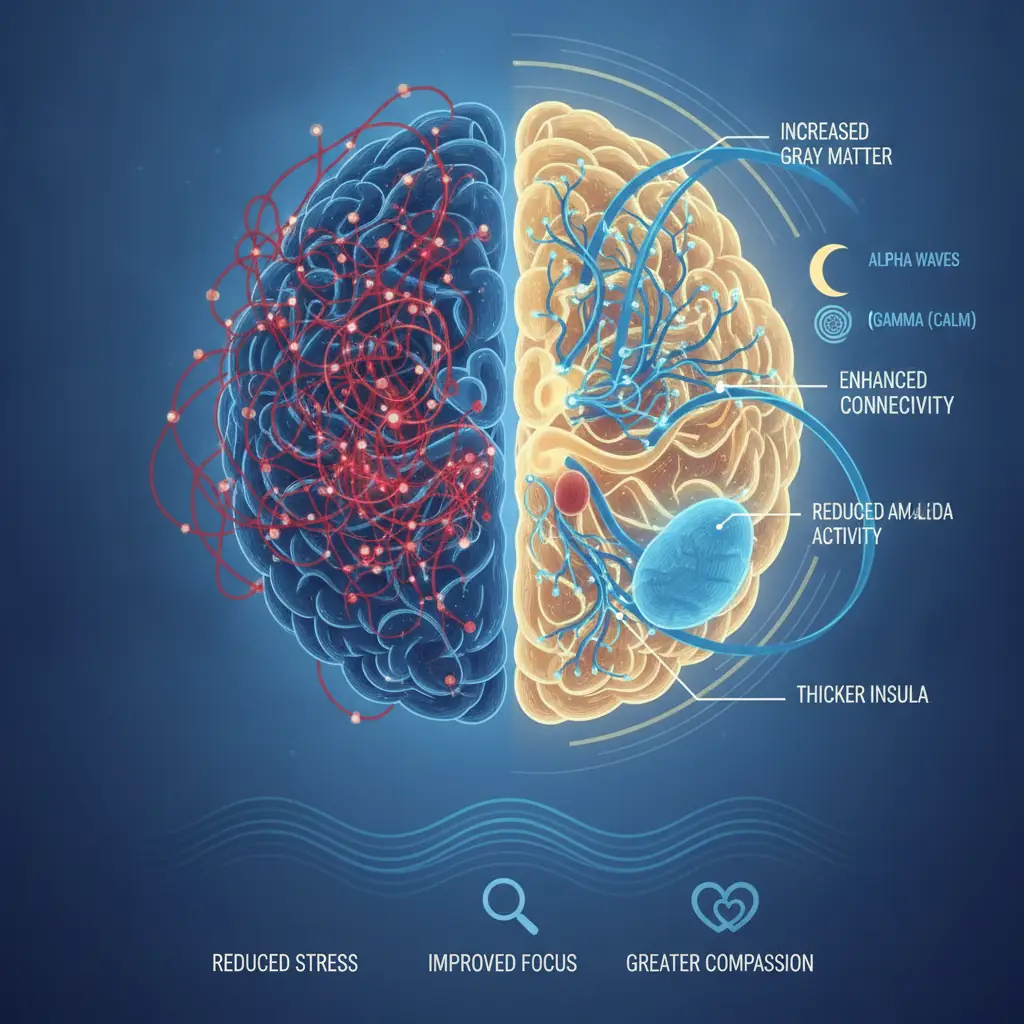 brain changes due to meditation