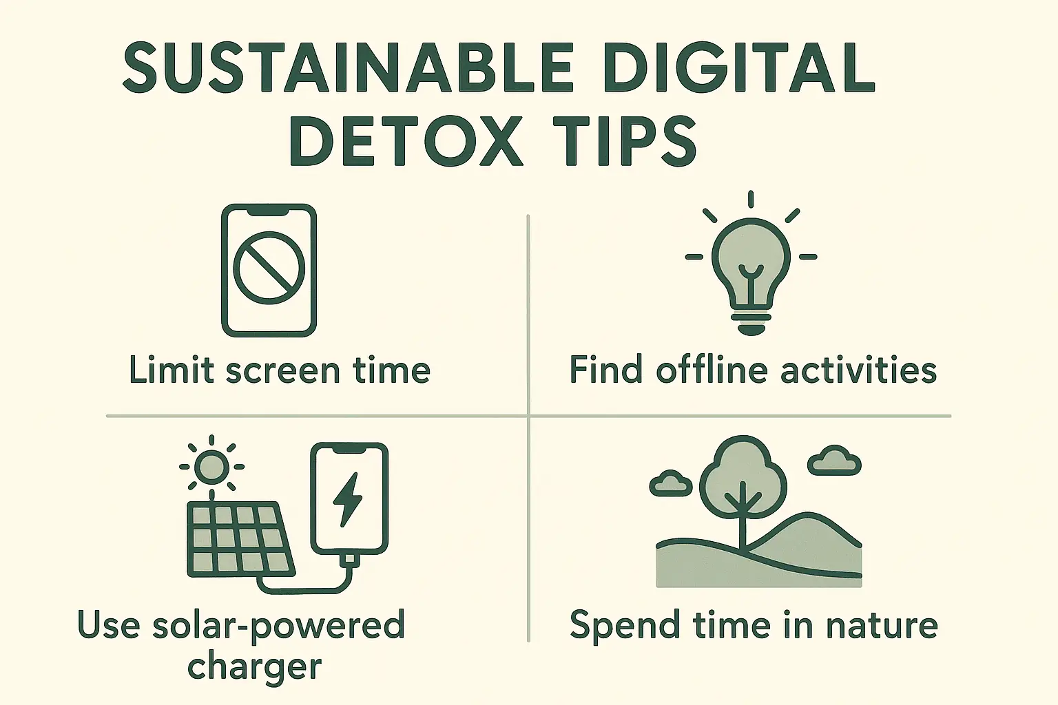 Sustainable Digital Detox Tips