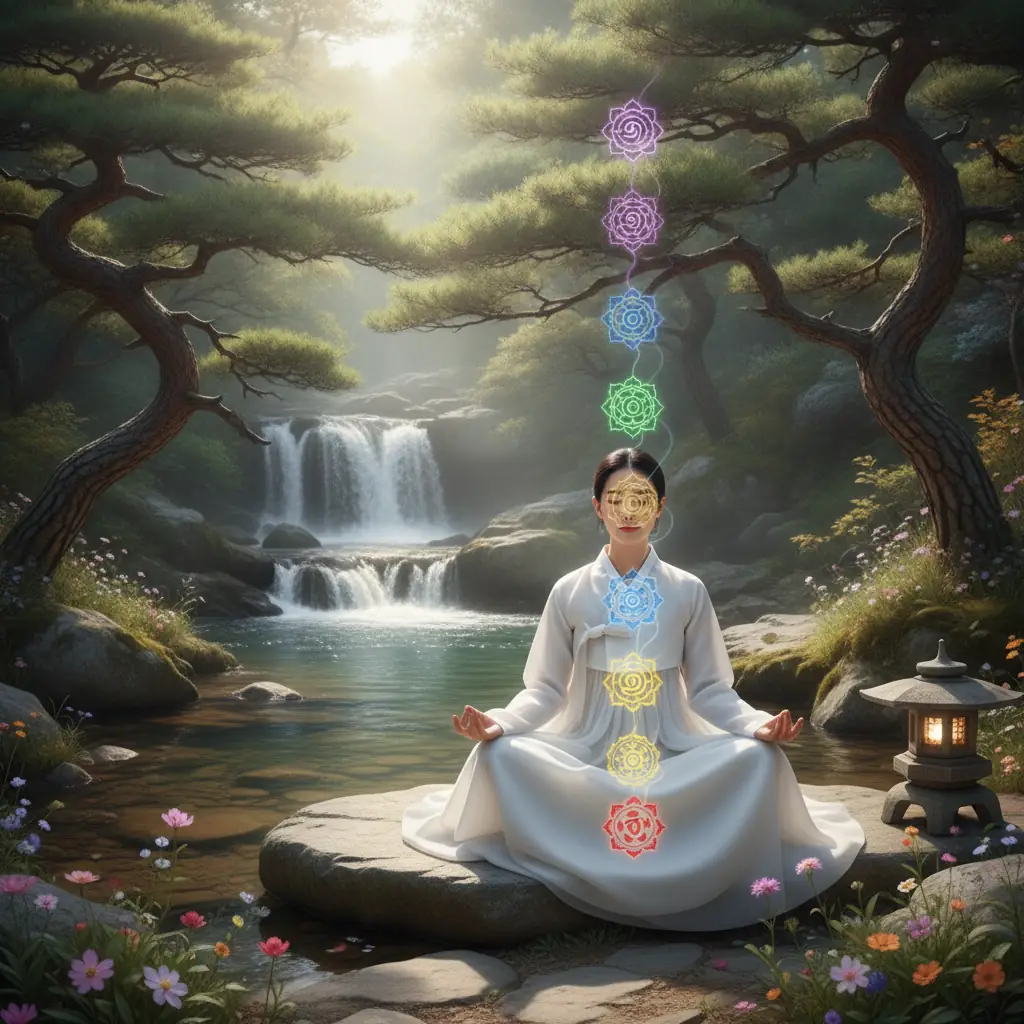 Korean meditation techniques and chakra