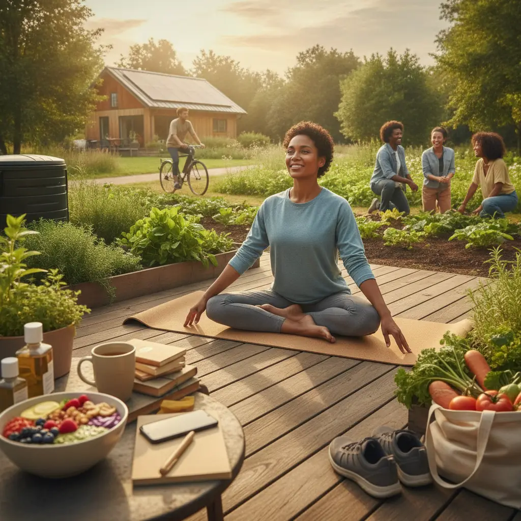 sustainable wellness routine
