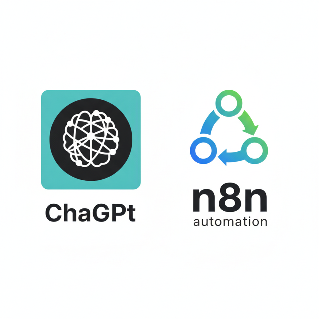 ChatGPT와 n8n 로고