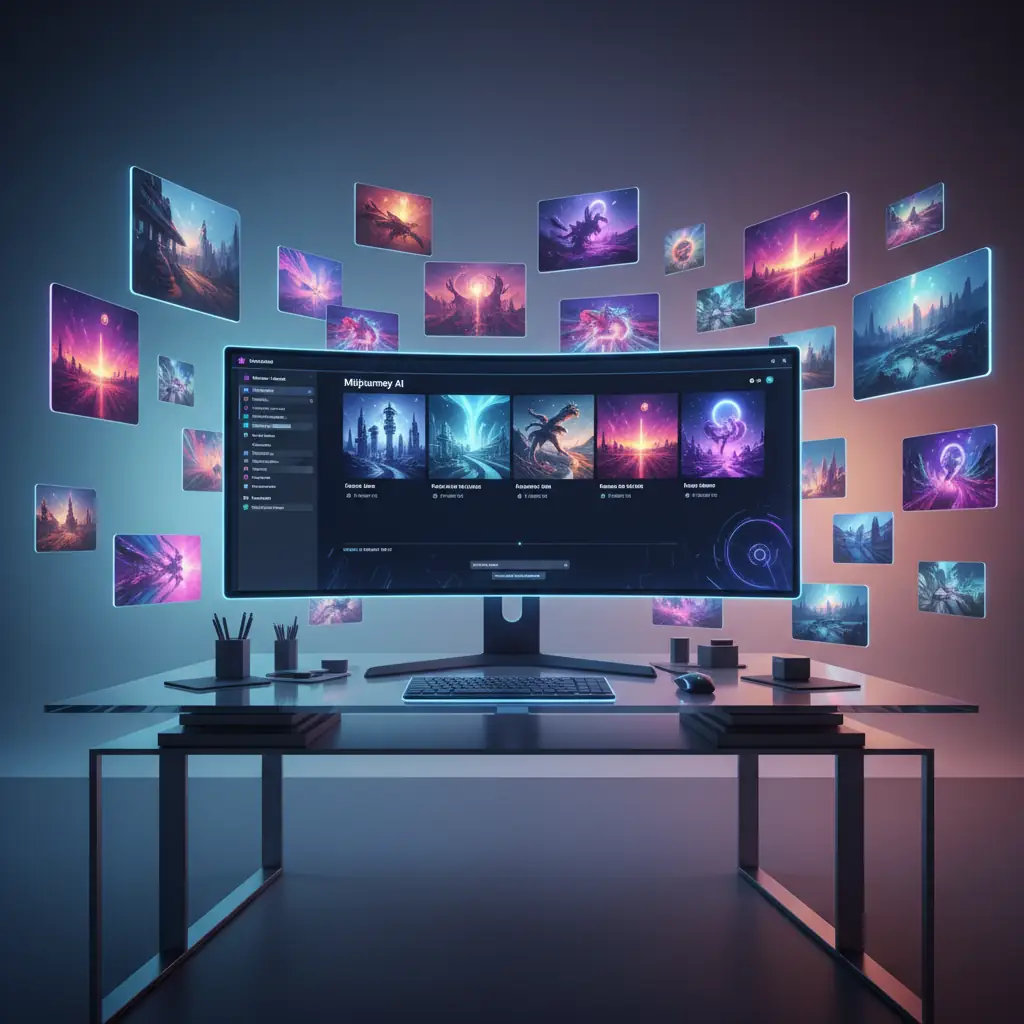 Midjourney AI interface