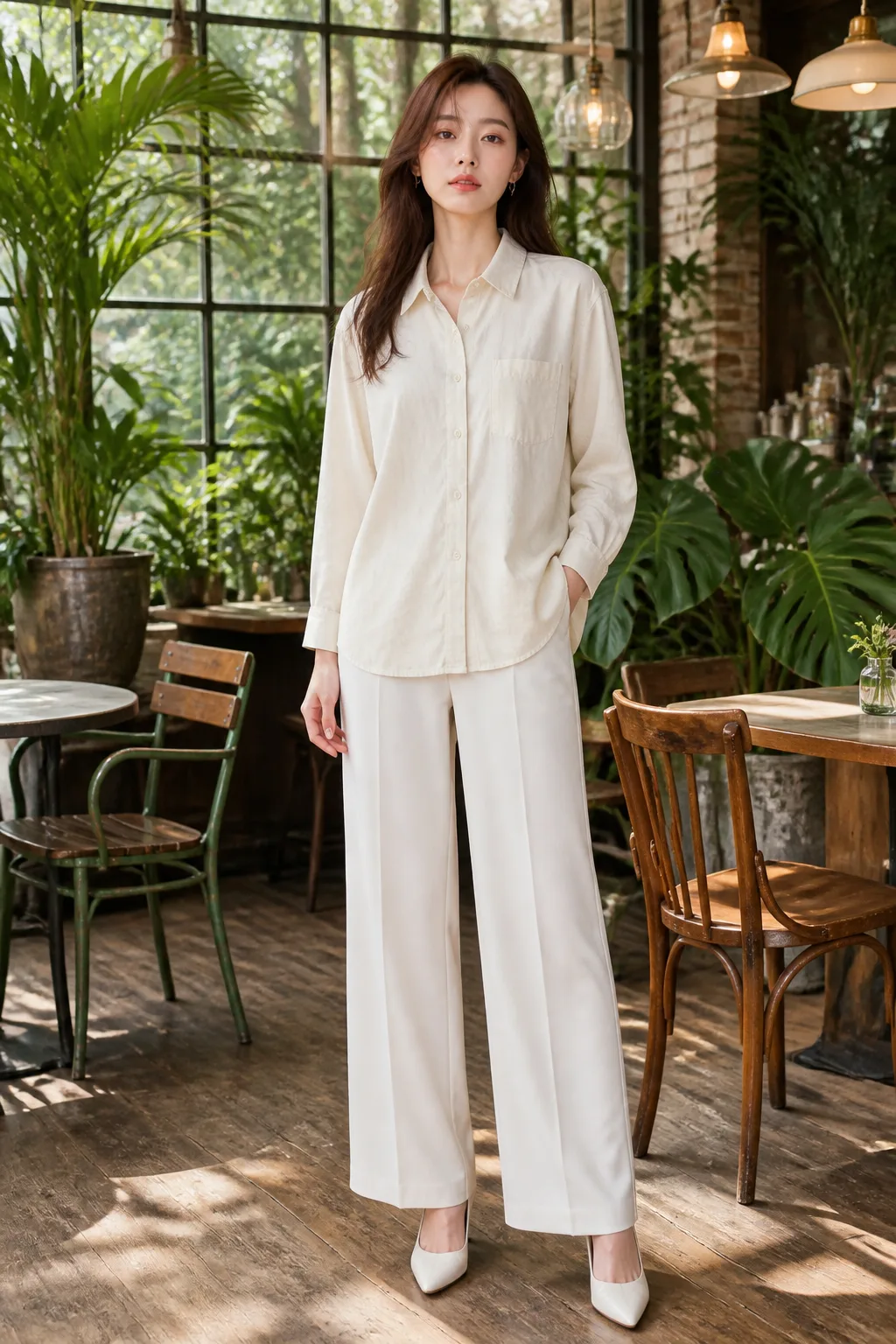 On-model photo made with WEAROOM, front view